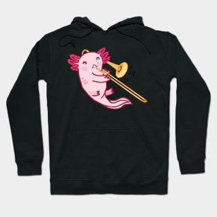 Trombone Axolotl Hoodie